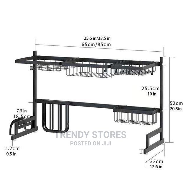 Over the Sink Kitchen Dish Drying Rack - thumbnail 3
