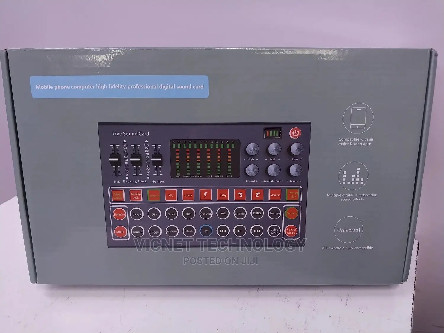 Digital Professional Live Sound Cards With DJ MIXER Effects