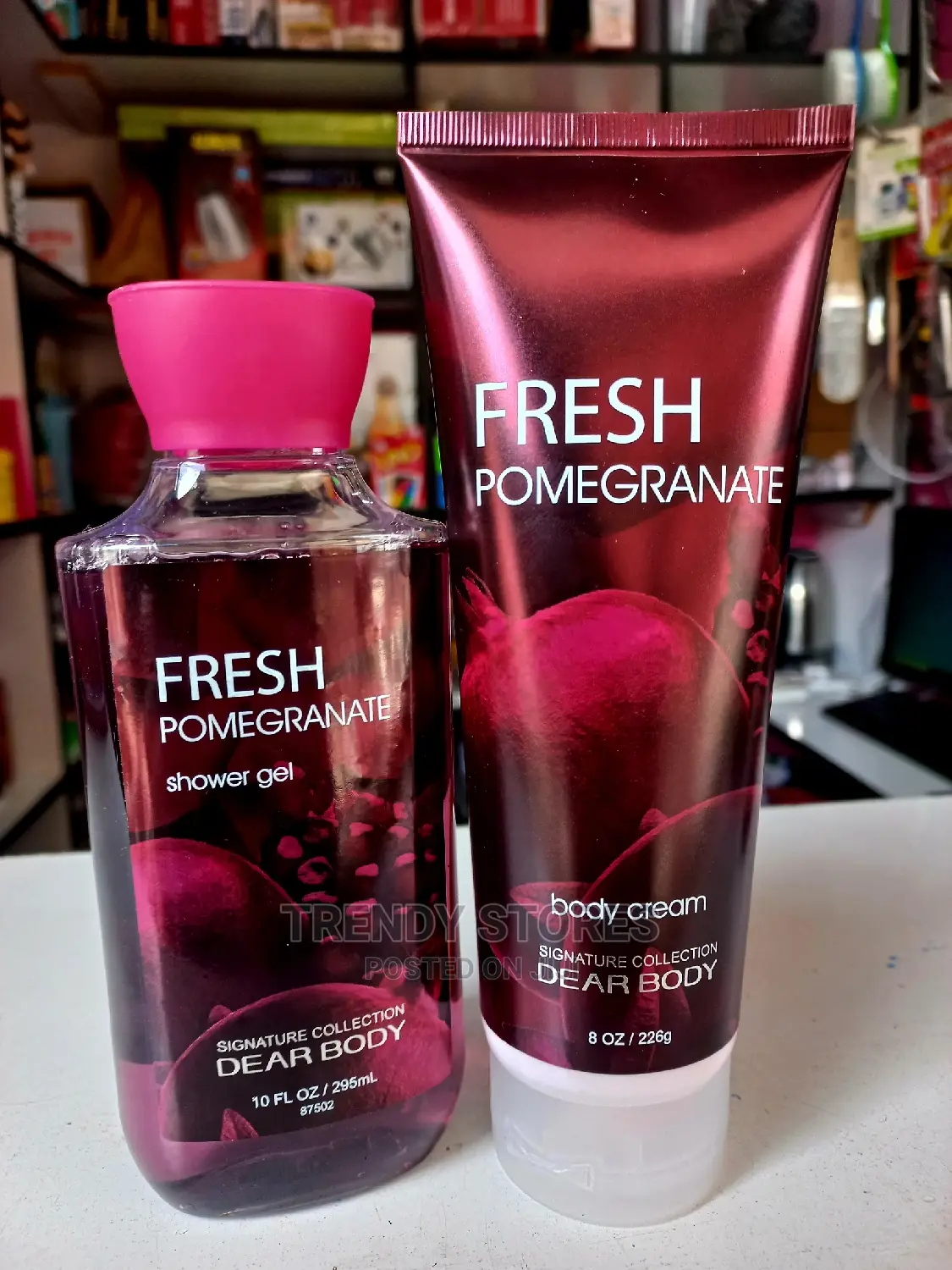 Fresh Pomegranate- Body Cream Shower Gel