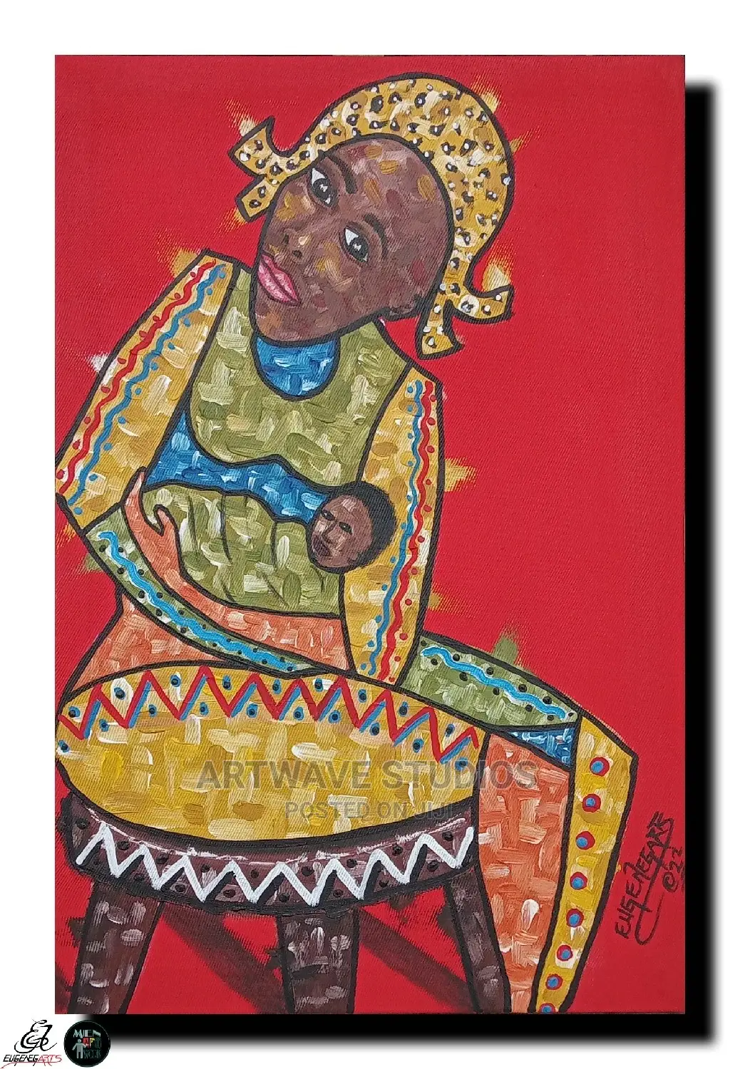 African Art Wall Painting