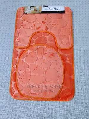 3pcs Non Slip, Absorbent Microfiber Bathroom Mat