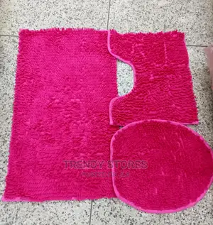 3pcs Non Slip, Absorbent Microfiber Bathroom Mat