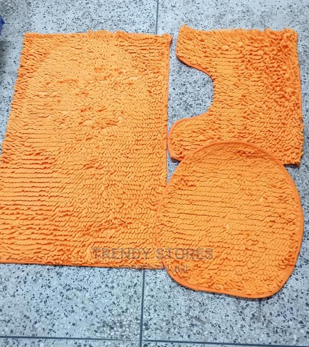 3pcs Non Slip, Absorbent Microfiber Bathroom Mat - main view