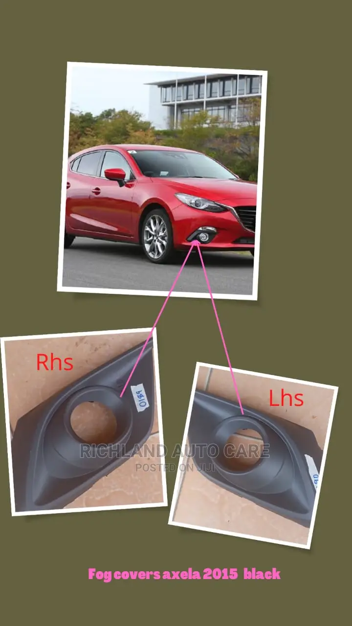 Fogcovers Mazda Axela 2014 Black With Hole