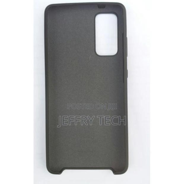 Silicone Back Case Cover for Samsung Galaxy S20 Fe, -Black - thumbnail 2