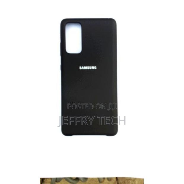 Silicone Back Case Cover for Samsung Galaxy S20 Fe, -Black - main view