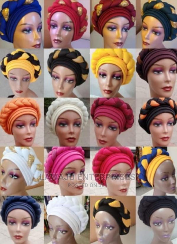 Ladies Stylish Gele Headwrap Turban Bonnet