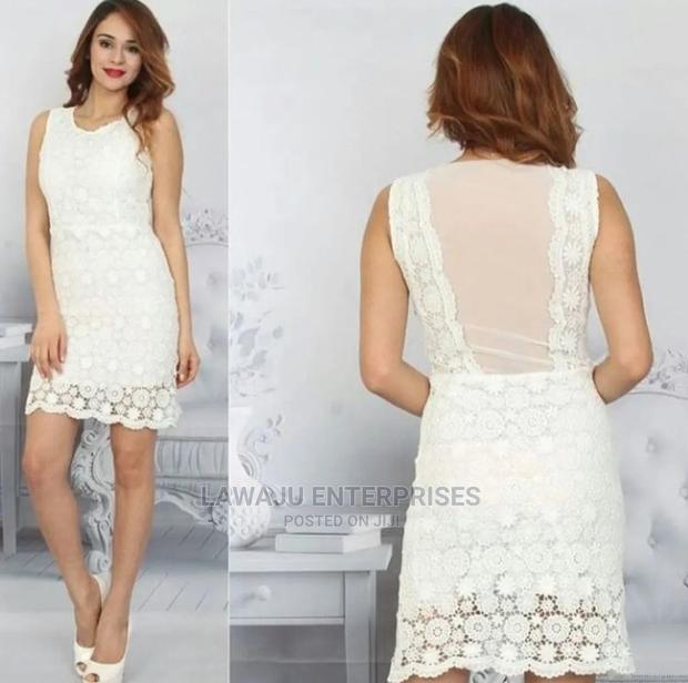 White Bodycon Dress - (Made in Turkey)