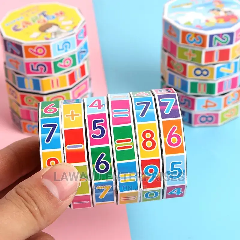 Creative Colorful Mathematics Numbers Puzzle Educational Toy
