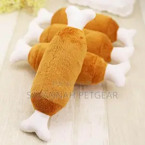 Fabric Chicken Leg Squeaky Chew Dog Toy