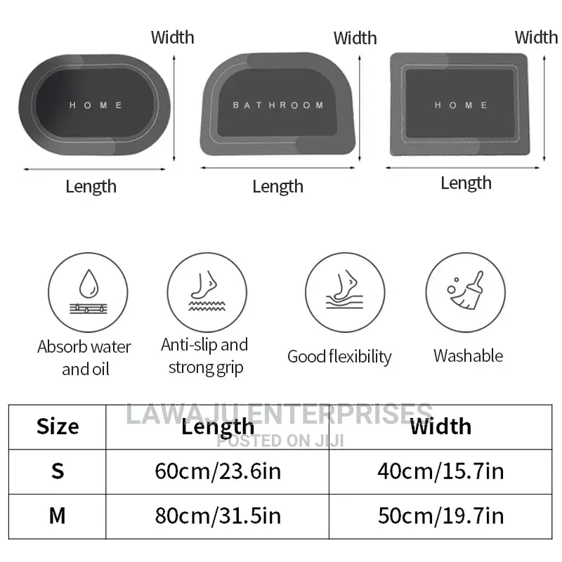 Absorbent Bath Mat