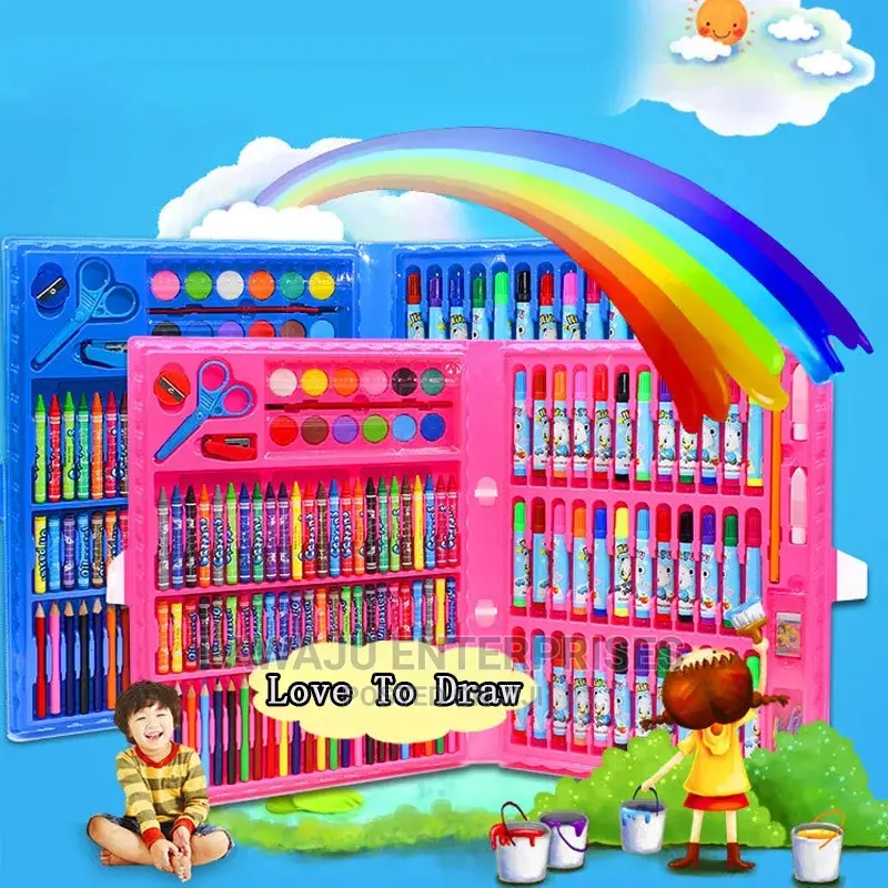 150pcs Kids Art Set (Drawing, Writing, Painting)