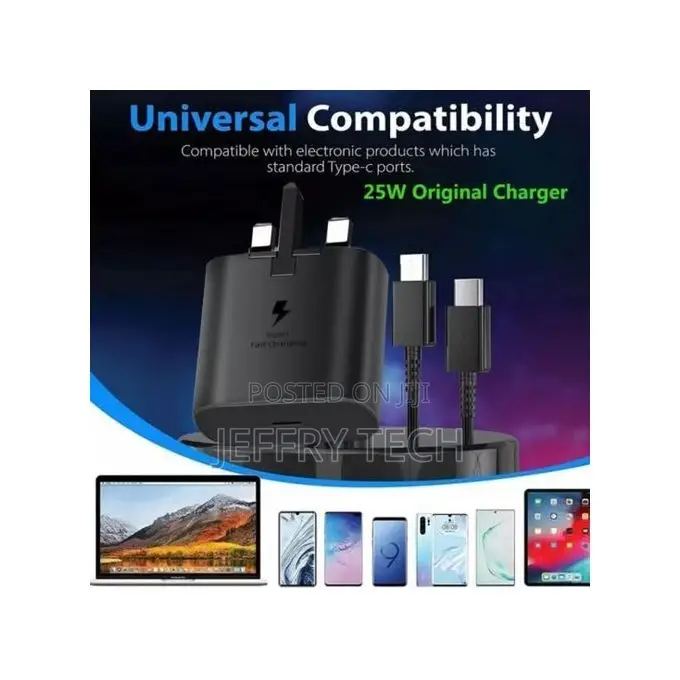 Samsung Original Samsung Charger TYPE C to TYPE C 25watt Sup