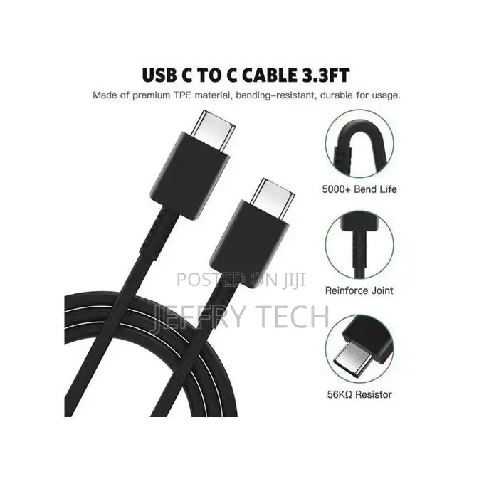 Samsung Original Samsung Charger TYPE C to TYPE C 25watt Sup