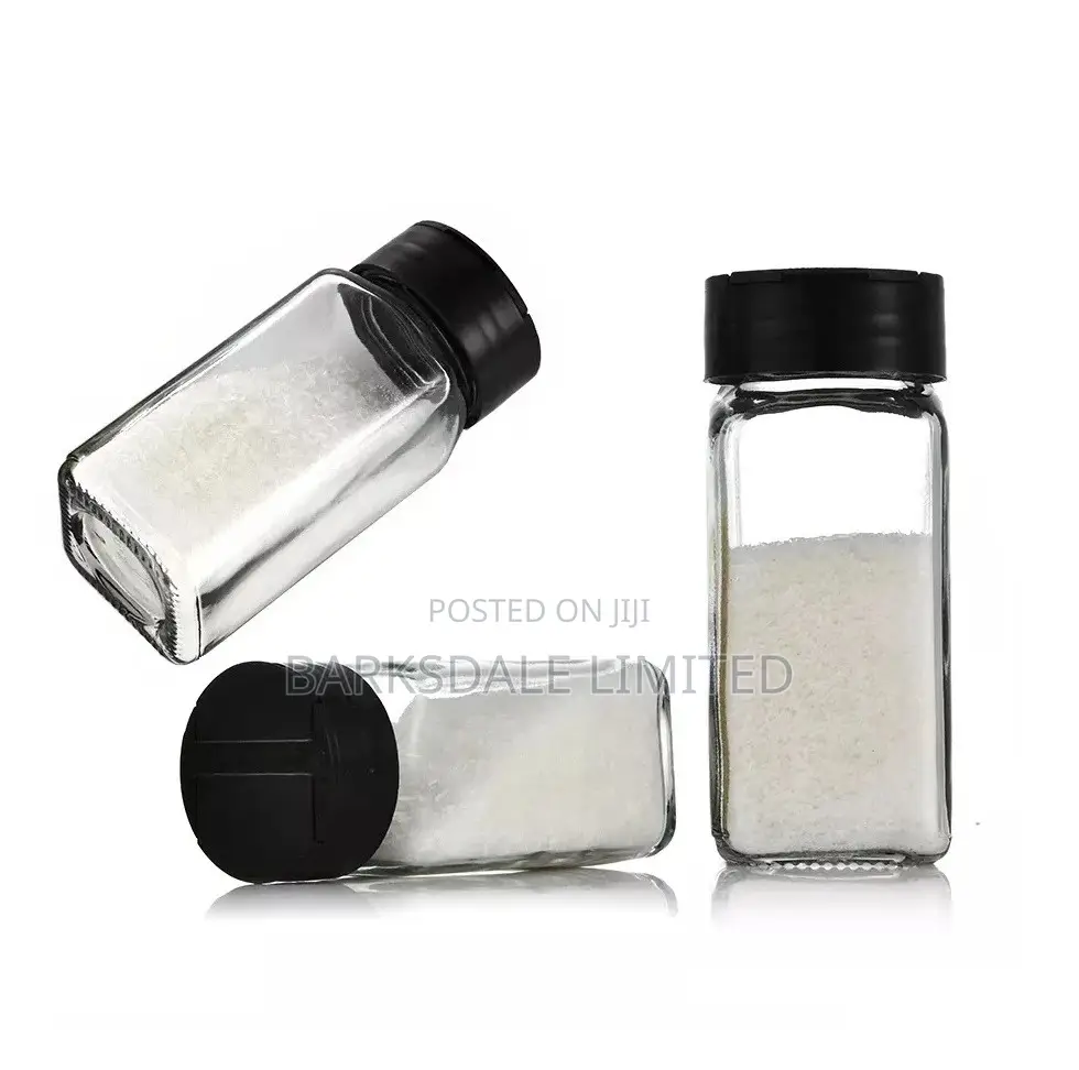180ml Clear Salt Spice Pepper Shaker Glass Condiment Bottle