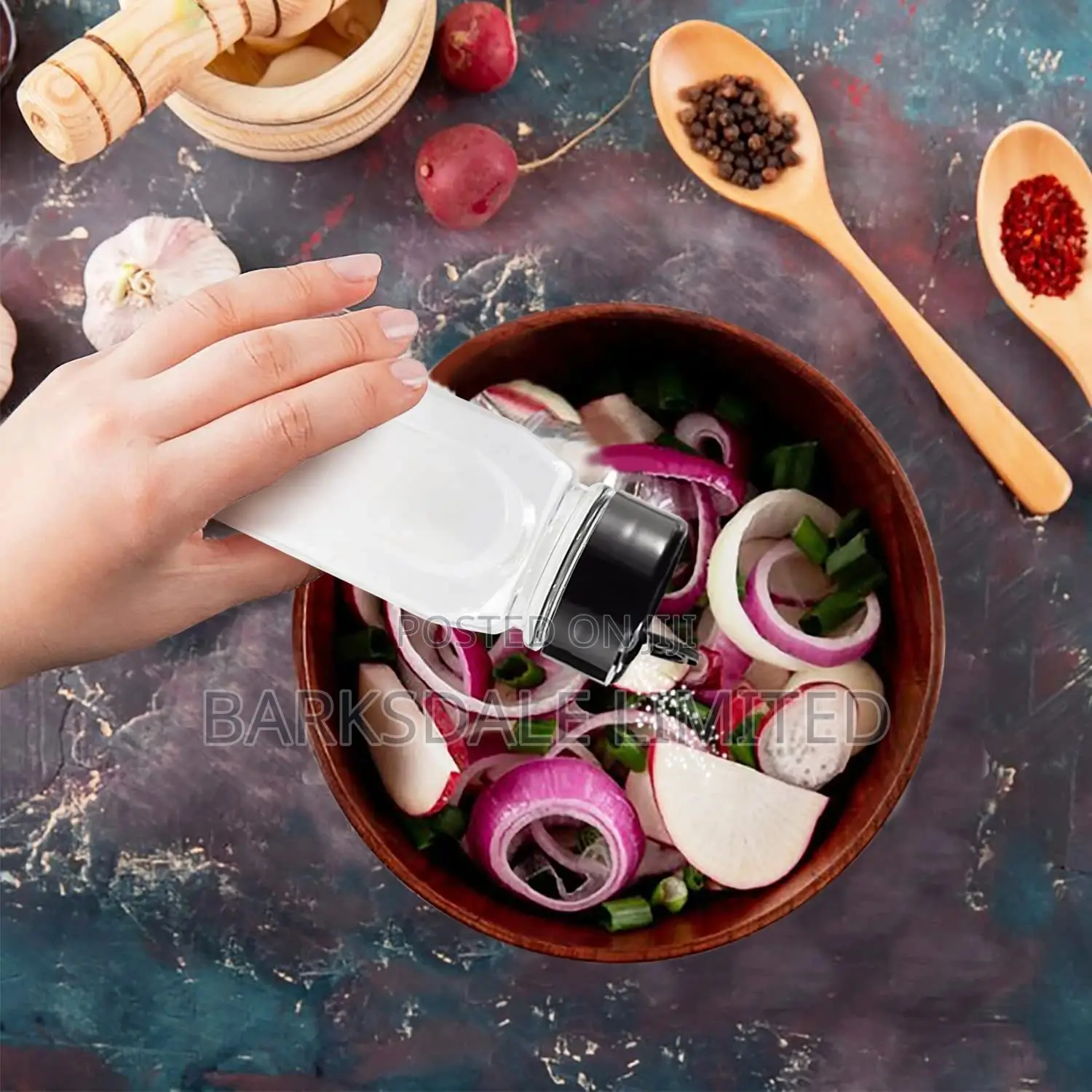 180ml Clear Salt Spice Pepper Shaker Glass Condiment Bottle