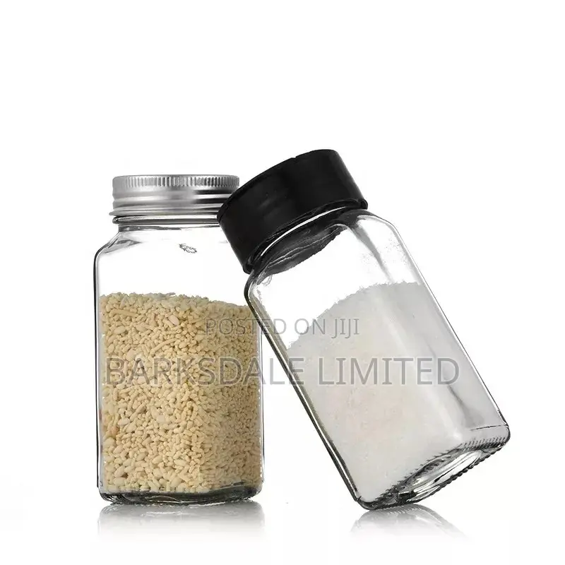 180ml Clear Salt Spice Pepper Shaker Glass Condiment Bottle