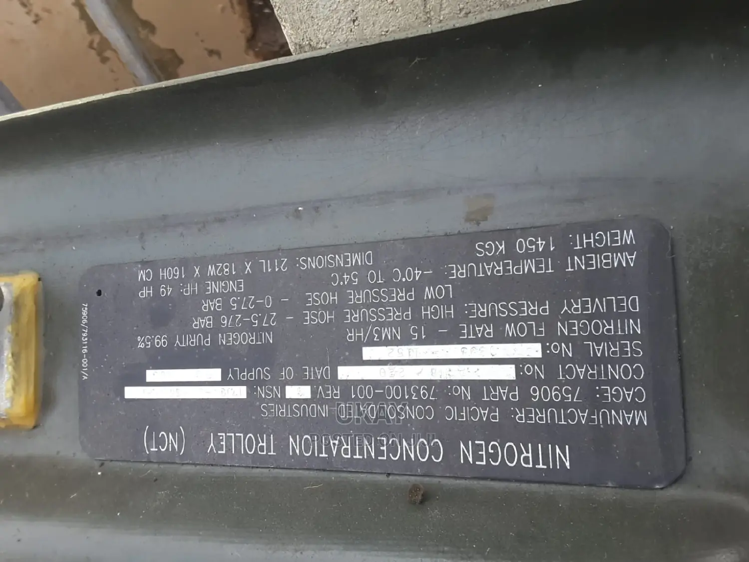 EX-UK Air Compressor (27bars)