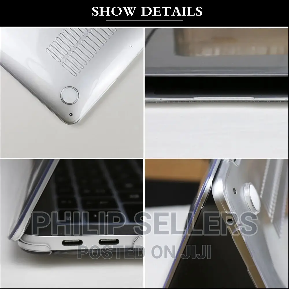 Clear Hard Shell Case for Apple Macbook Pro 13 Inch With Re