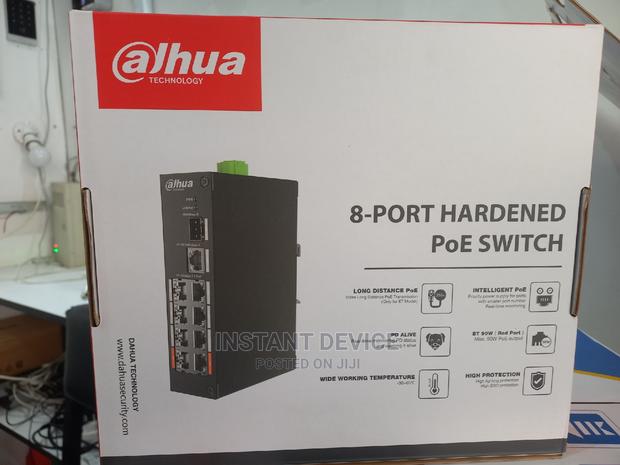 Dahua 8 Port Hardened Poe Switch - main view