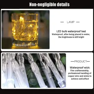 Christmas Warm Led White/ Gold Bright 10mtrs Long Led