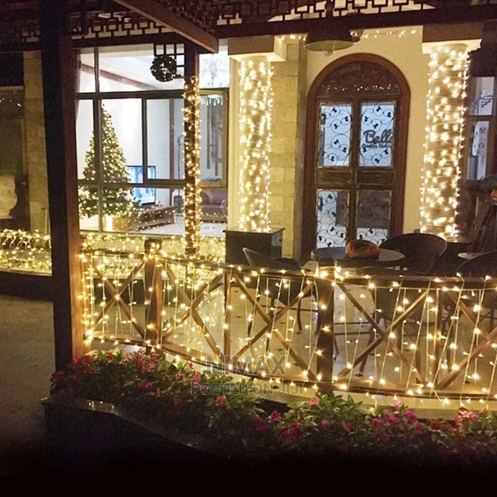 Christmas Warm Led White/ Gold Bright 10mtrs Long Led