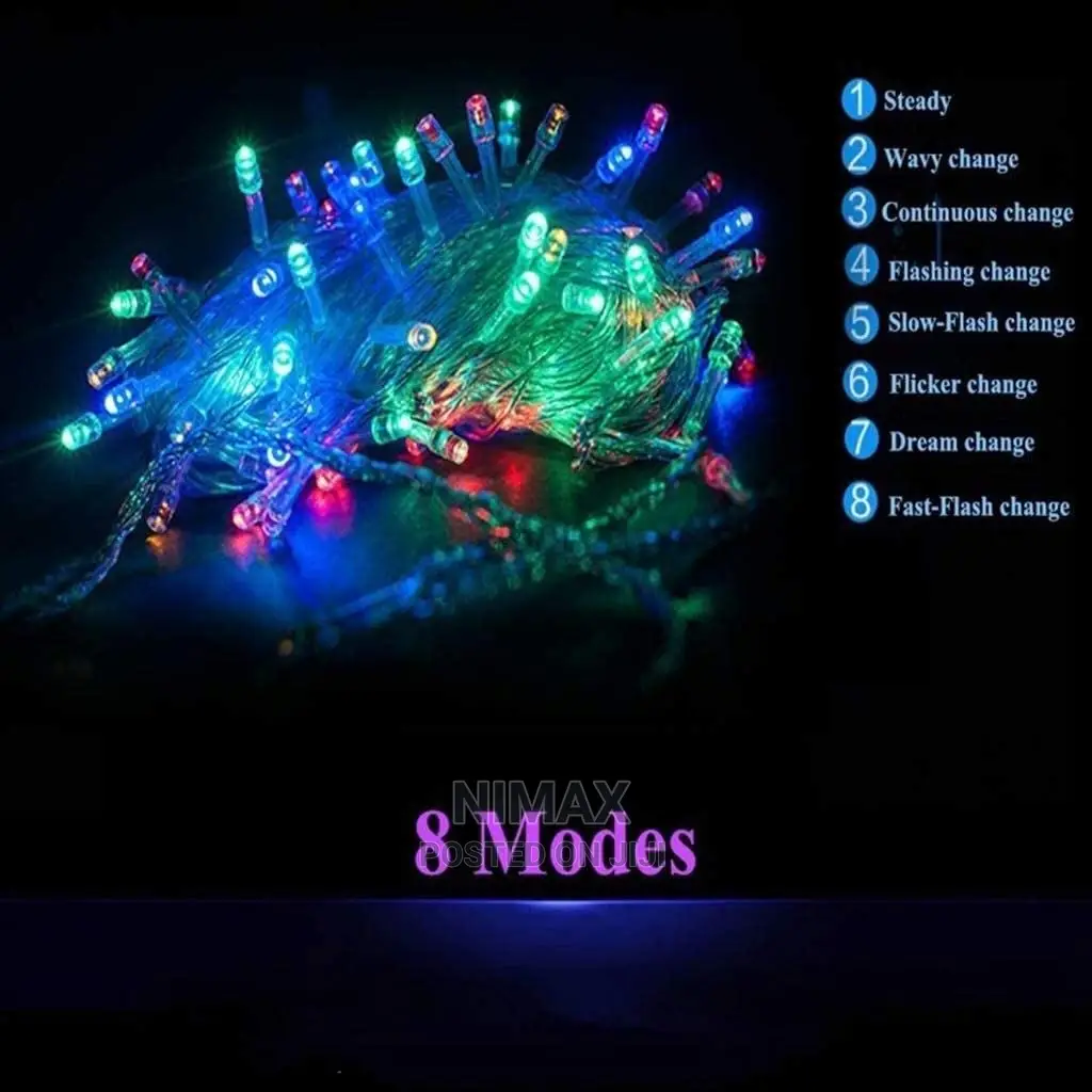 Christmas Led Multi Colour Lights 10mtrs Long