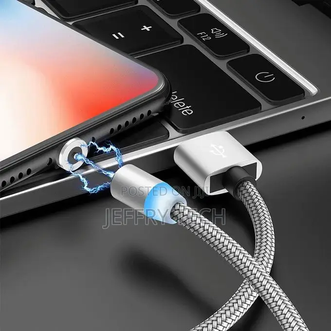 3 in 1 USB to 8 Pin + Type-C/Usb-C + Micro USB Magnetic Meta