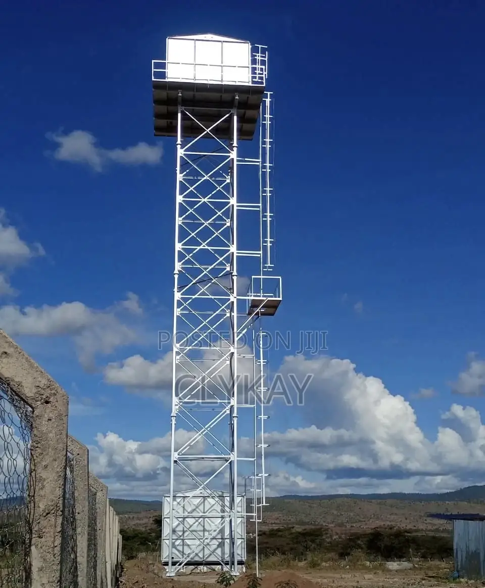 Steel Fabricated Water Tank With a Raised Tower