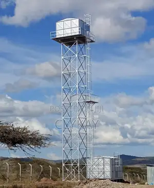 Steel Fabricated Water Tank With a Raised Tower