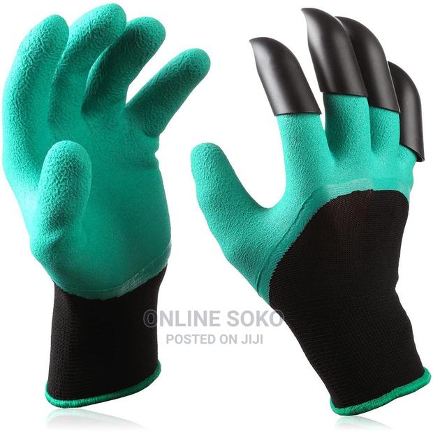 Digging Raking Planting Gardening Gloves With Claws - thumbnail 2