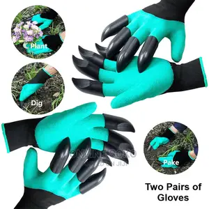 Digging Raking Planting Gardening Gloves With Claws