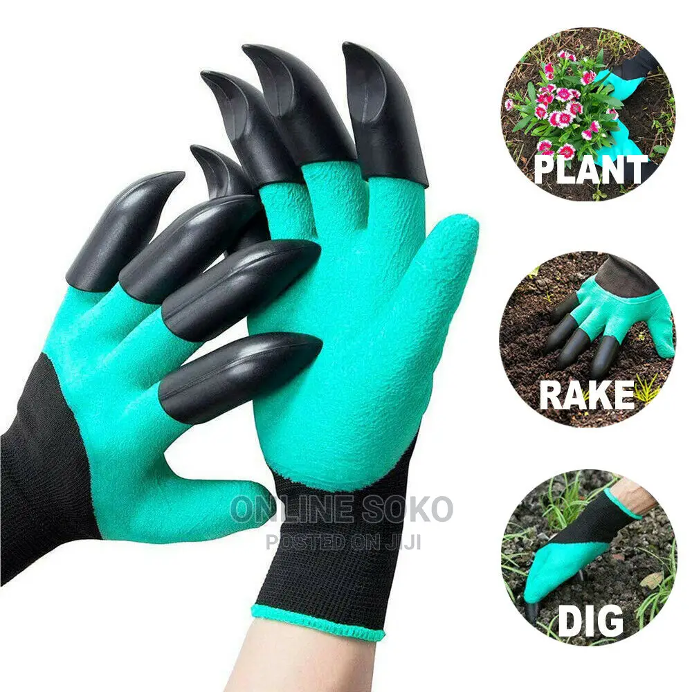 Digging Raking Planting Gardening Gloves With Claws
