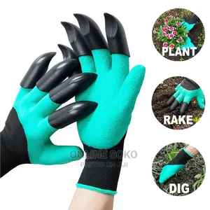 Digging Raking Planting Gardening Gloves With Claws