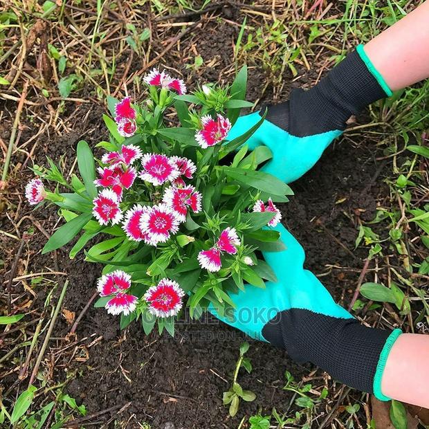 Digging Raking Planting Gardening Gloves With Claws - thumbnail 5