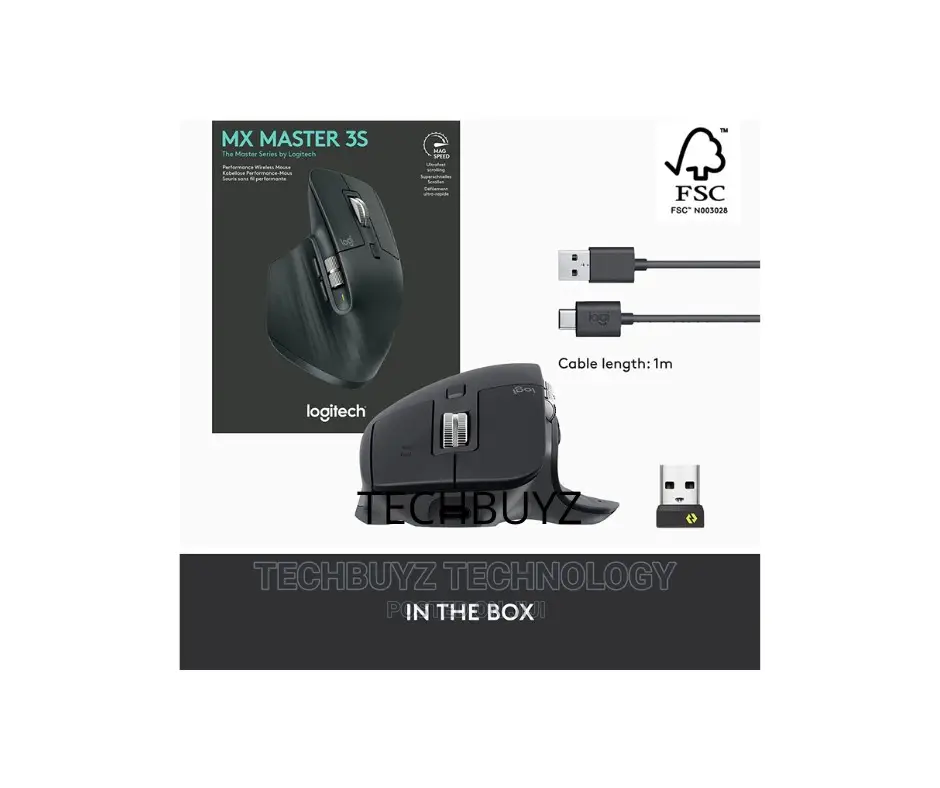 Logitech MX Master 3S - Wireless Performance Mouse