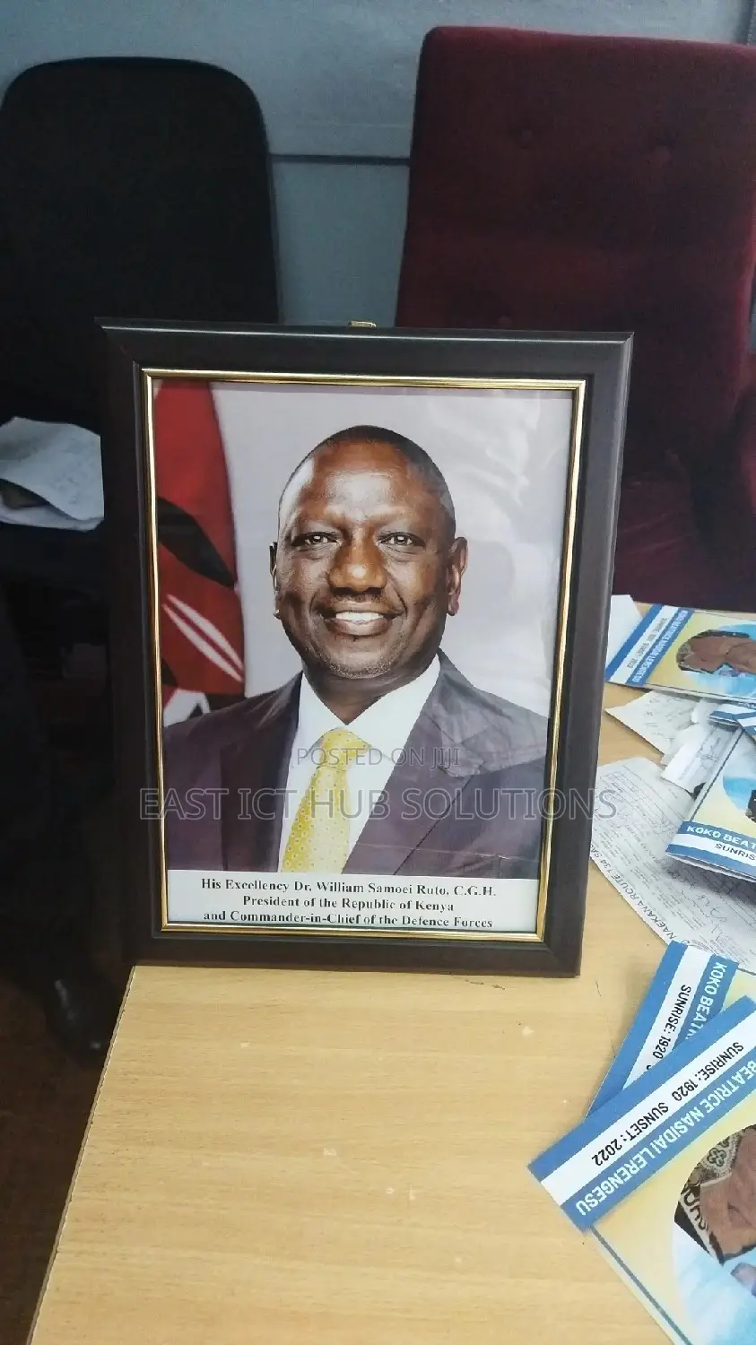New Kenya President Portrait in A3 Size