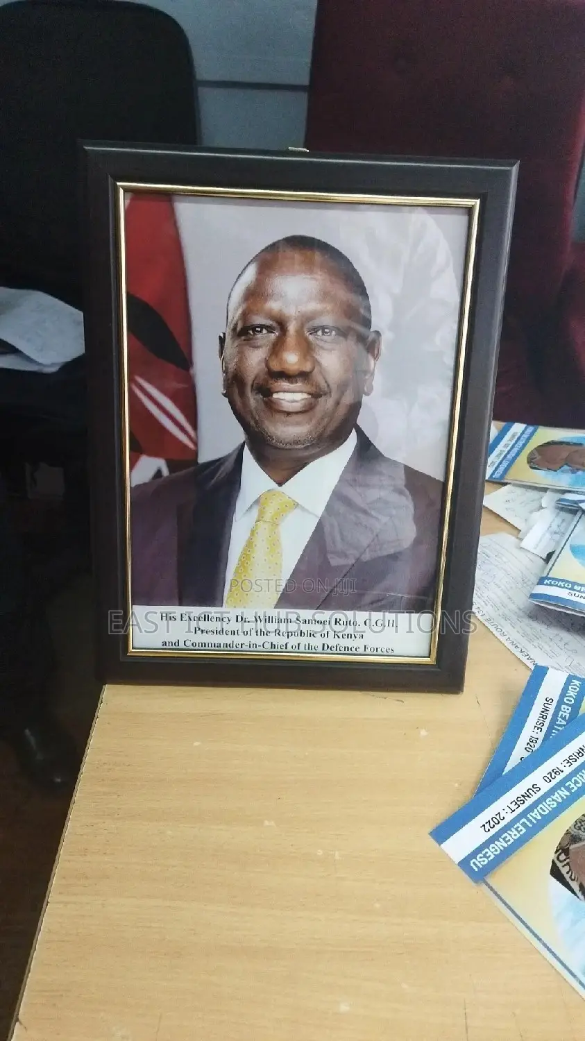 New Kenya President Portrait in A3 Size