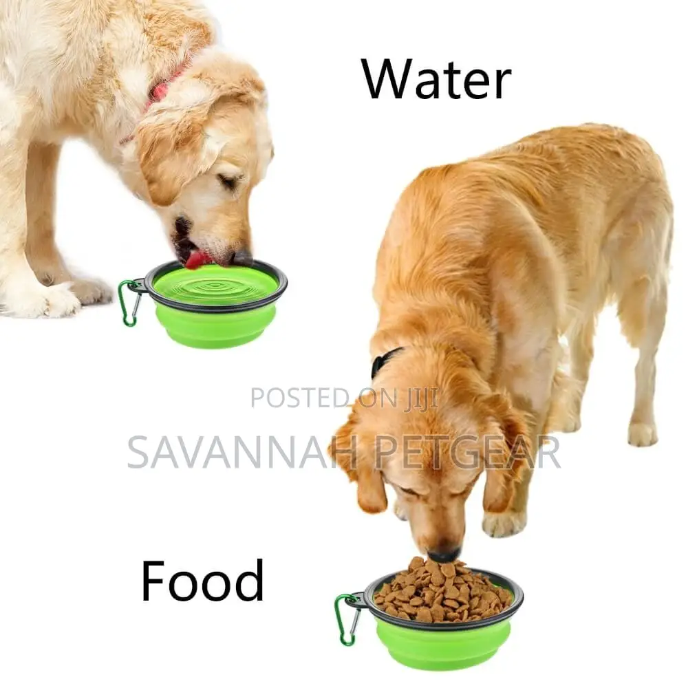 Outdoors Folding and Portable Silicone Dog Bowl