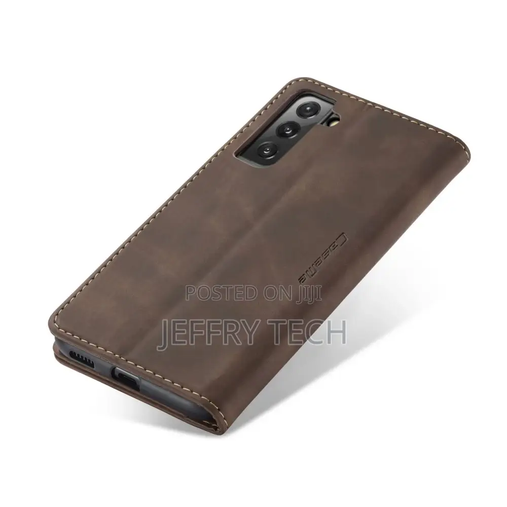 Caseme Wallet Magnetic Case for Samsung Galaxy S22 5G, Leath