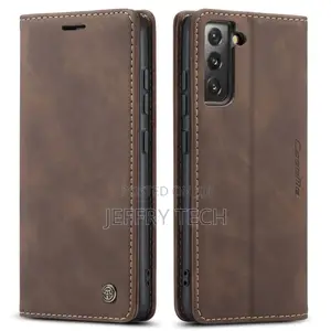 Caseme Wallet Magnetic Case for Samsung Galaxy S22 5G, Leath