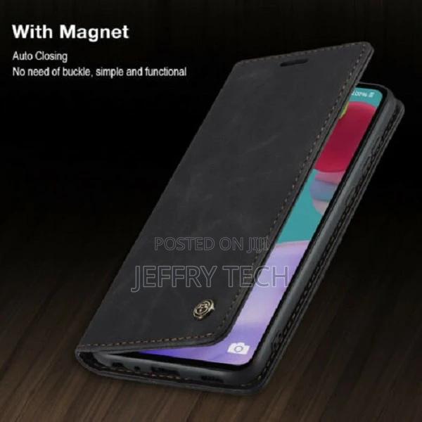 Samsung Galaxy A73 Leather Flip Case Magnetic Wallet Cover - main view