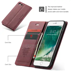 For iPhone 12 Mini Luxury Caseme Leather Flip Wallet Stand