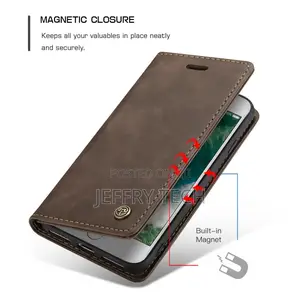 For iPhone 12 Mini Luxury Caseme Leather Flip Wallet Stand