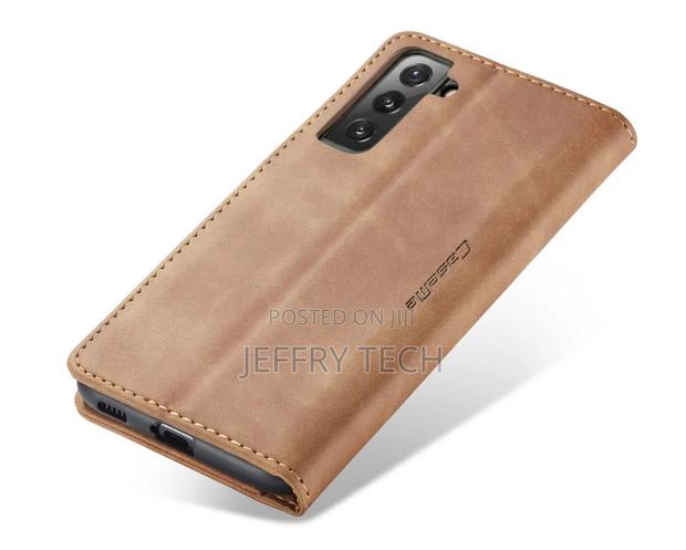 Caseme Samsung Galaxy S21 Plus Retro Flip Leather Wallet Cas