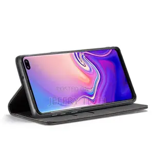 Caseme Wallet Magnetic Case for Samsung Galaxy S10 Plus, Lea