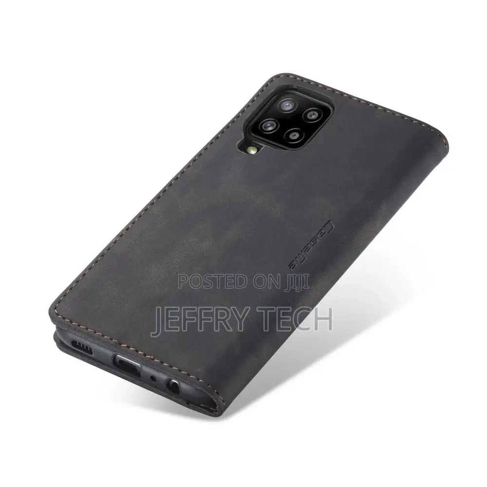 Caseme Wallet Magnetic Case for Samsung Galaxy A12, Leather