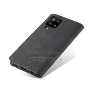 Caseme Wallet Magnetic Case for Samsung Galaxy A12, Leather