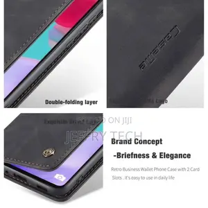 Caseme Samsung Galaxy A52 5G Vintage Case - Black