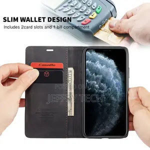 Leather Case for iPhone XR XS Caseme Retro Purse Luxury Magn